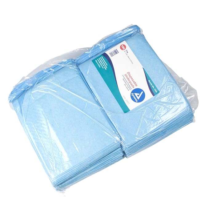 dynarex absorbent fluff fill underpad 23 x 24 inch dynarex disposable underpad mk826638ea