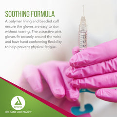 dynarex aloeskin nitrile exam gloves with aloe powder free