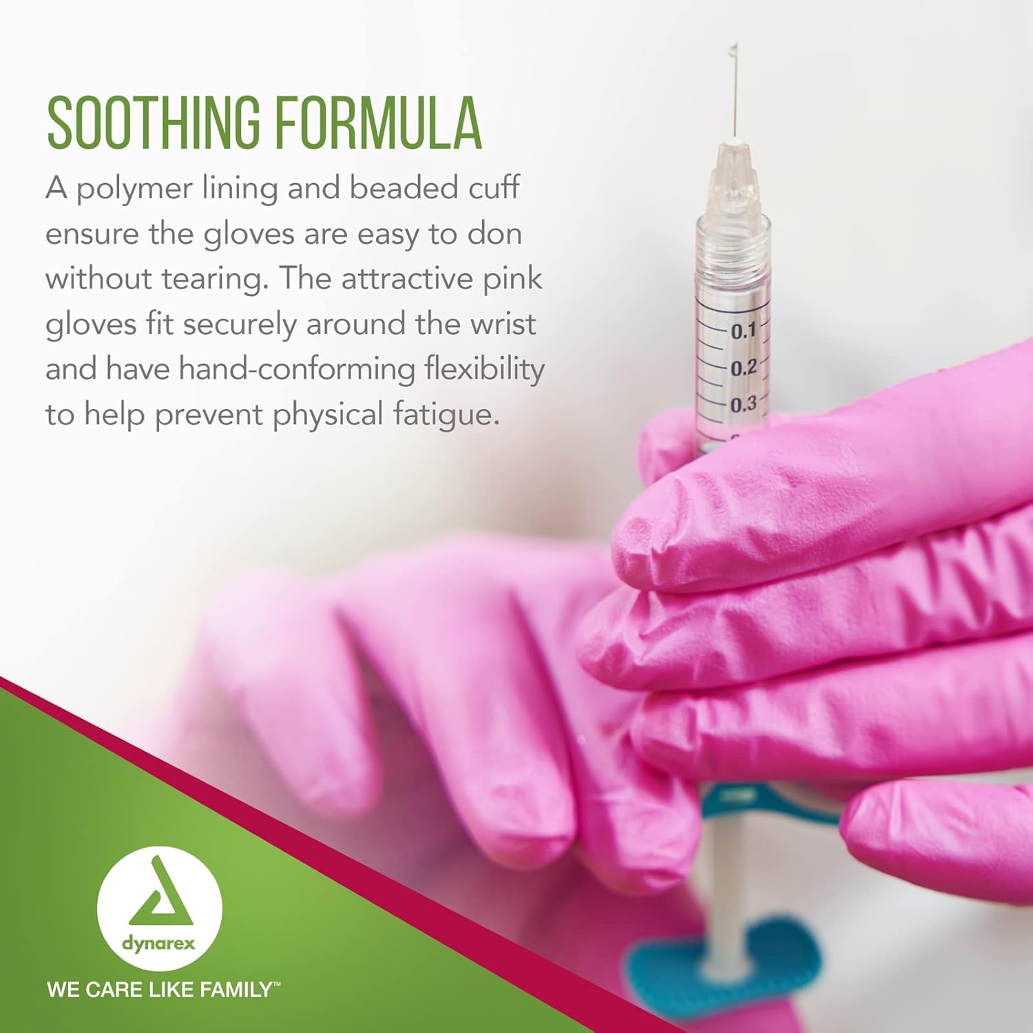 dynarex aloeskin nitrile exam gloves with aloe powder free