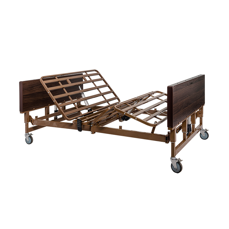 dynarex bariatric hd full electric homecare bed no rail half rail