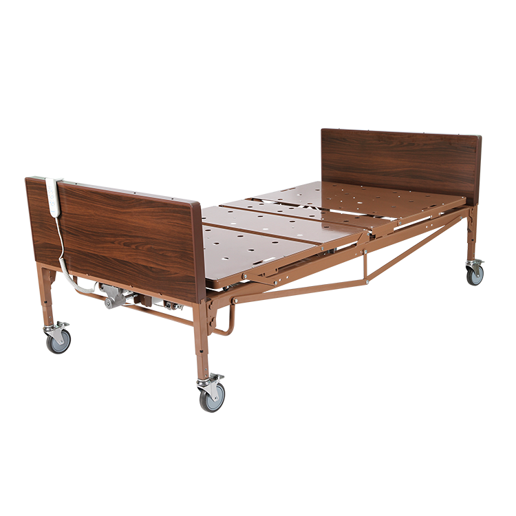 dynarex bariatric homecare bed with half rail no rail