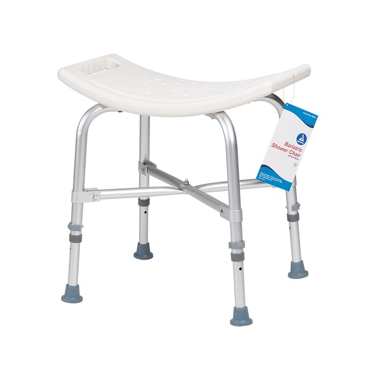 dynarex bariatric shower chair without back