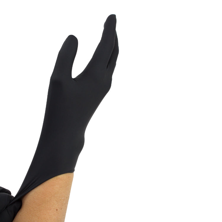 dynarex black arrow latex exam gloves powder free