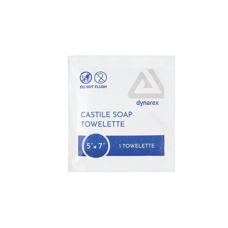 dynarex castile soap towelettes
