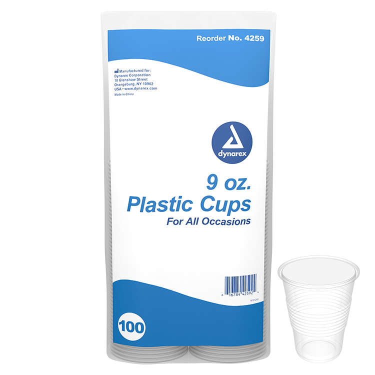 dynarex clear drinking cups