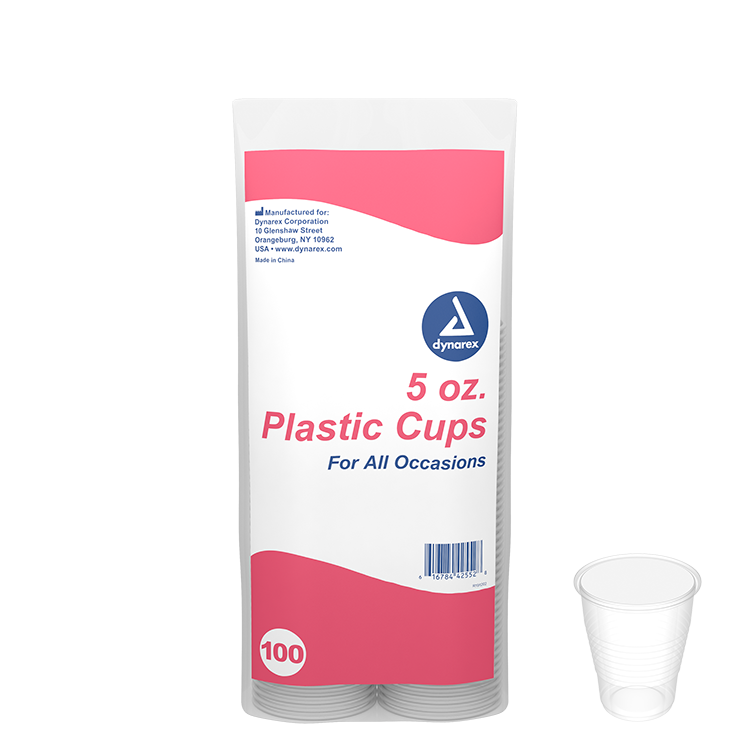 dynarex clear drinking cups