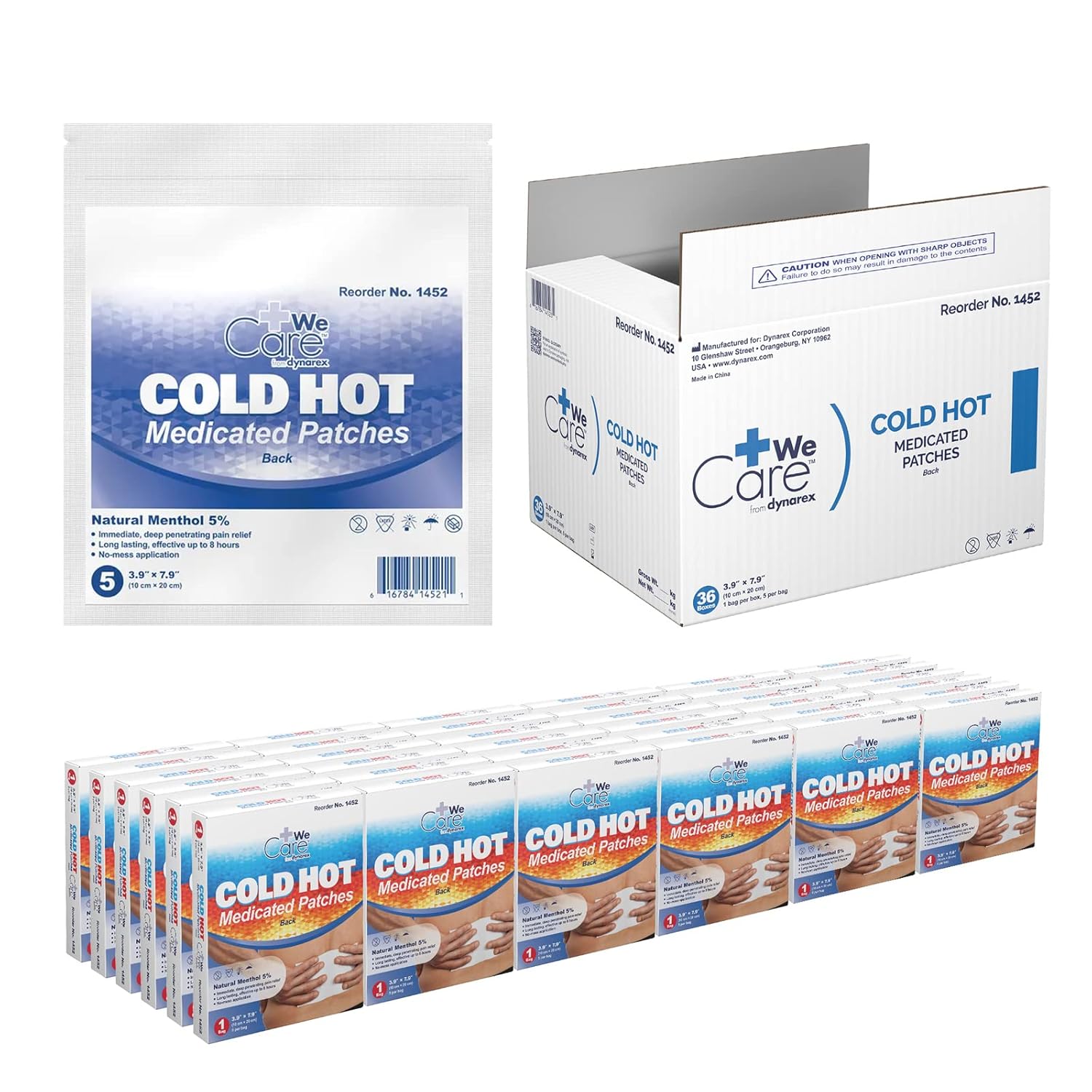 dynarex cold hot medicated patches