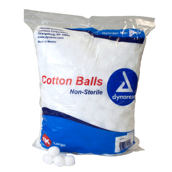 dynarex cotton balls non sterile