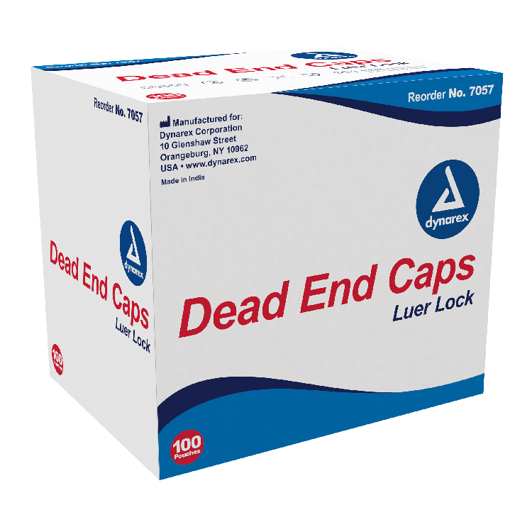 dynarex dead end caps luer lock