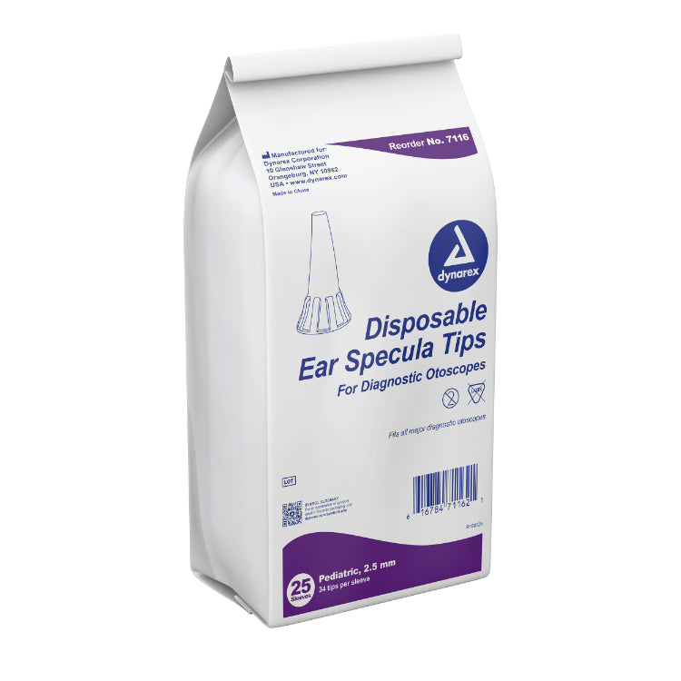 dynarex disposable ear specula tips