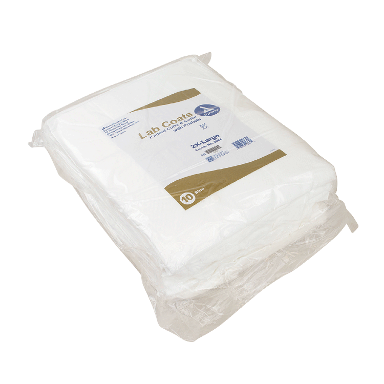 dynarex disposable lab coats with pockets
