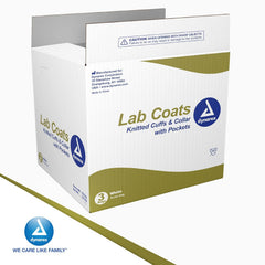 dynarex disposable lab coats with pockets