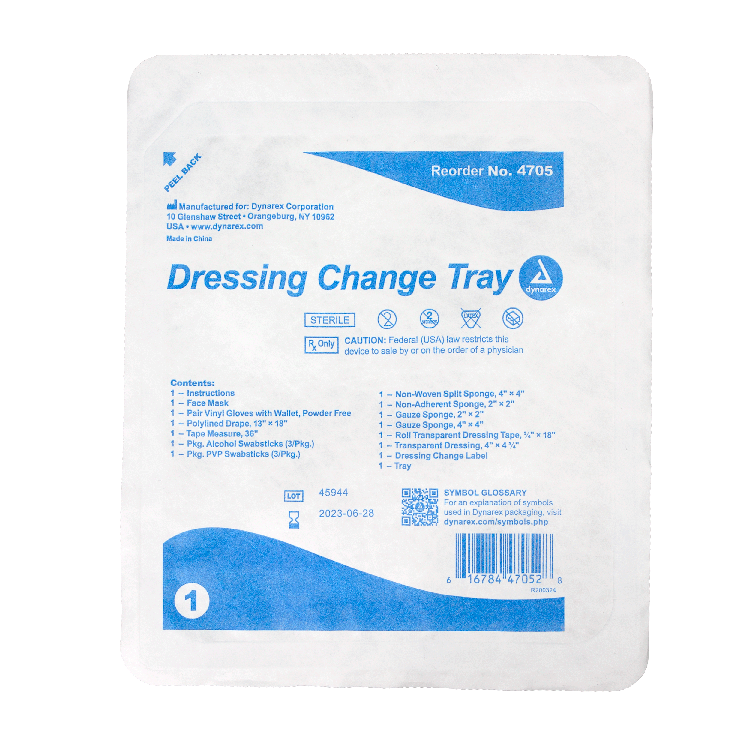 dynarex dressing change tray
