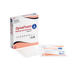 dynarex dynafoam waterproof bordered foam dressing