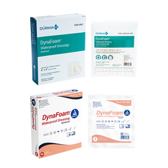 dynarex dynafoam waterproof bordered foam dressing