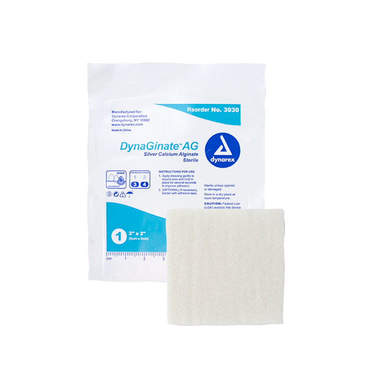 dynarex dynaginate ag silver calcium alginate dressings