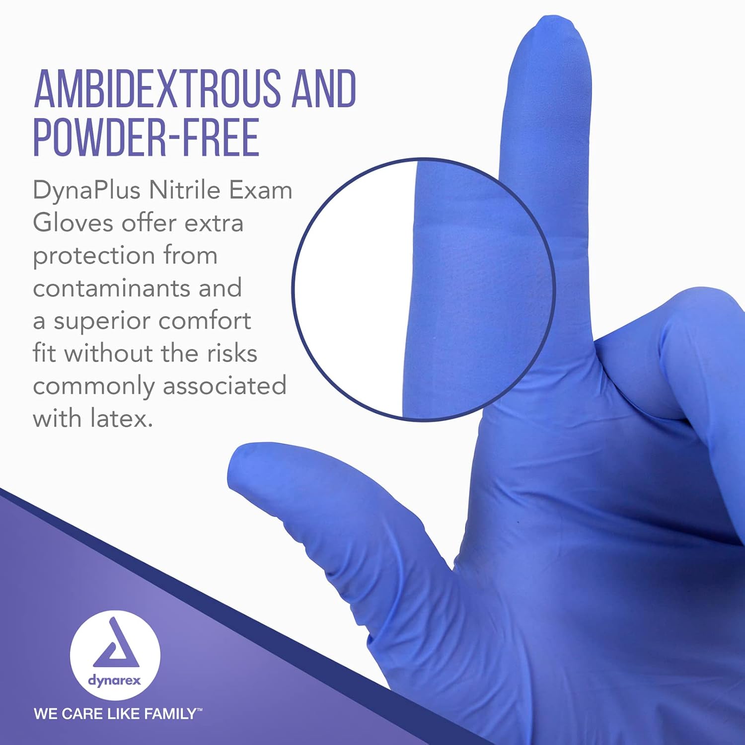dynarex dynaplus nitrile exam gloves powder free