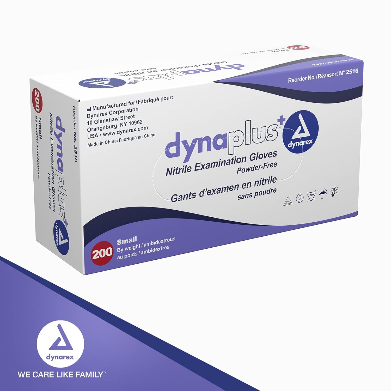 dynarex dynaplus nitrile exam gloves powder free