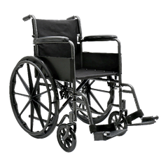 Dynarex DynaRide Series 1 manual wheelchair angled front view
