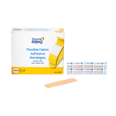 dynarex dynasafety adhesive fabric bandages