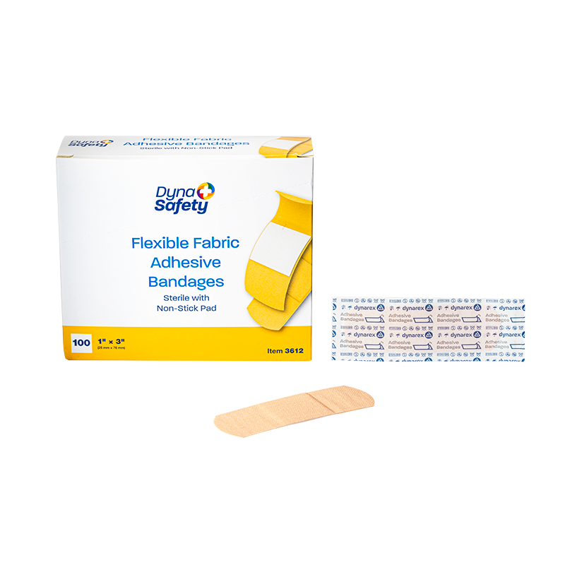 dynarex dynasafety adhesive fabric bandages