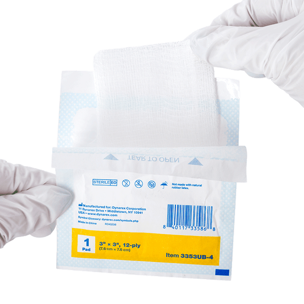 dynarex dynasafety gauze pads