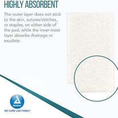 dynarex dynasafety non adherent pads