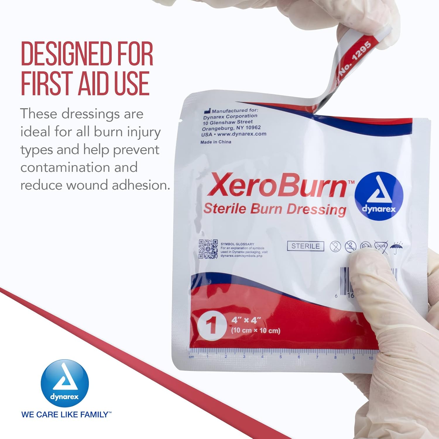 dynarex dynasafety xeroburn™ burn dressing