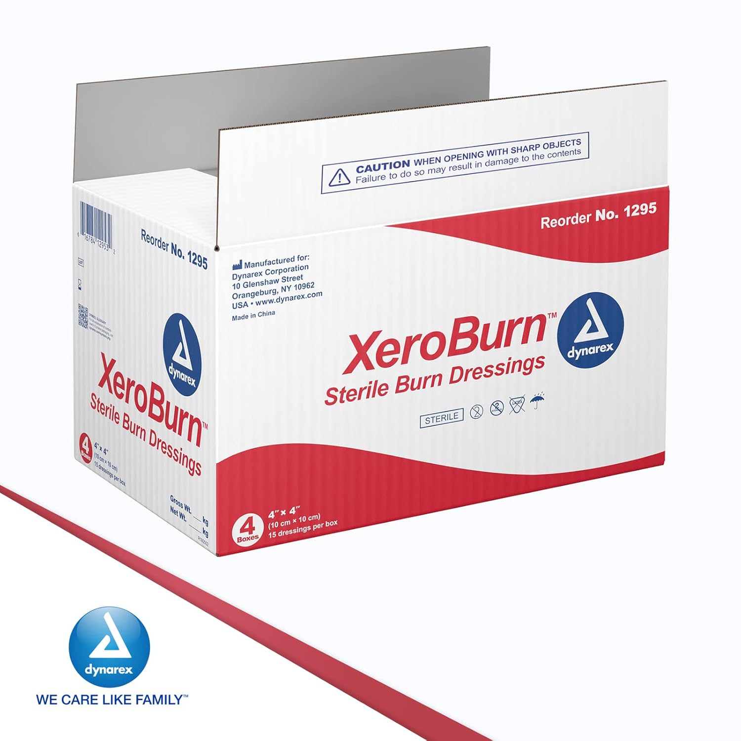 dynarex dynasafety xeroburn™ burn dressing
