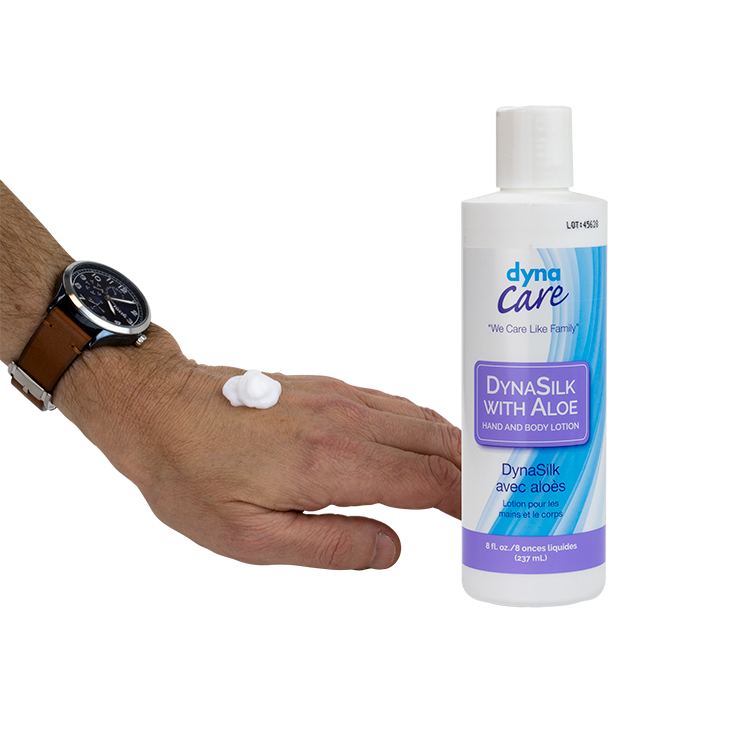 dynarex dynasilk with aloe hand and body lotion