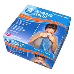 dynarex emesis bag w absorbent pouch dispenser