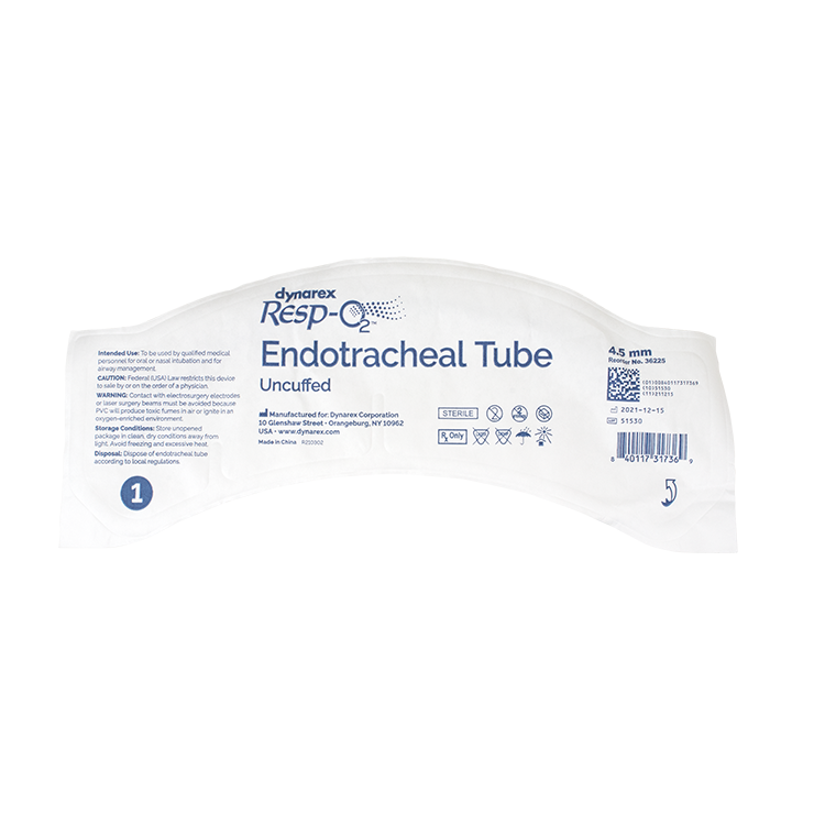 dynarex endotracheal tube uncuffed