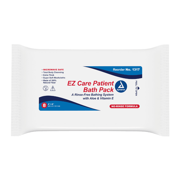 dynarex ez care patient bath packs