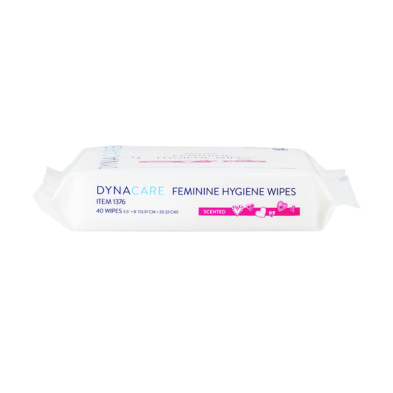dynarex feminine hygiene wipe pack 40 wipes per pack