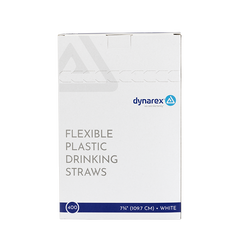 dynarex flexible plastic drinking straws