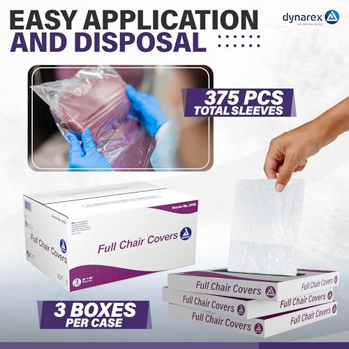 dynarex full chair cover pack type 3 box per case
