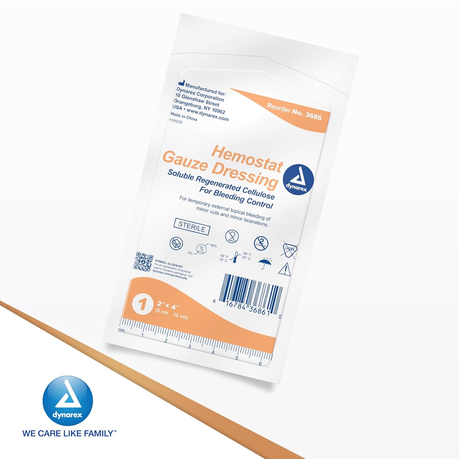 dynarex hemostat gauze dressings