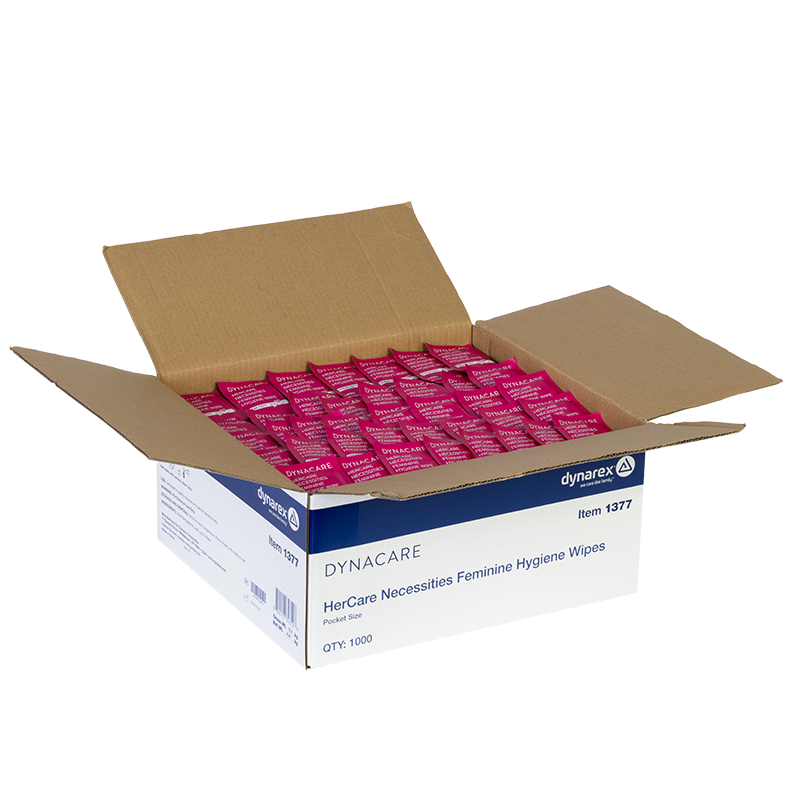 dynarex hercare necessities feminine hygiene wipes