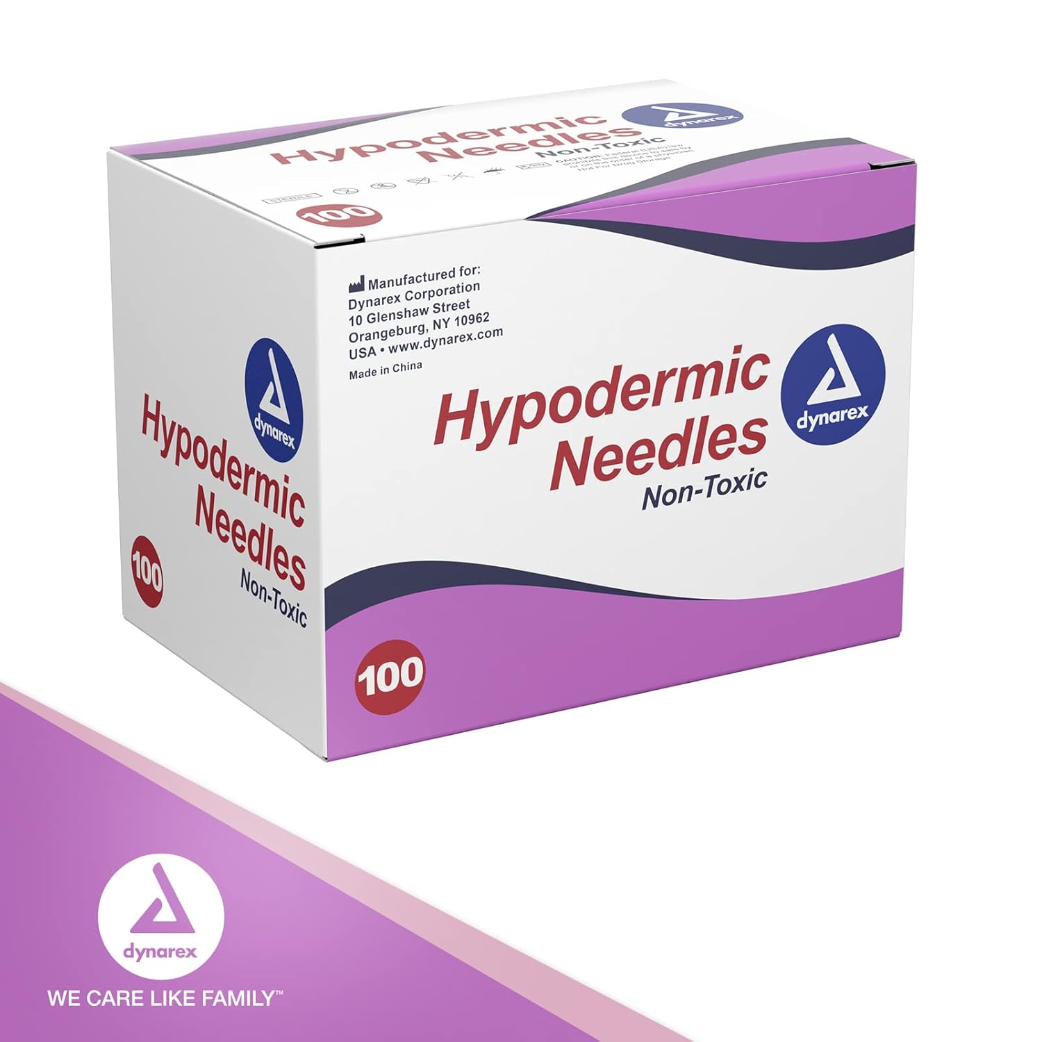 dynarex hypodermic needles pack type 100 per box
