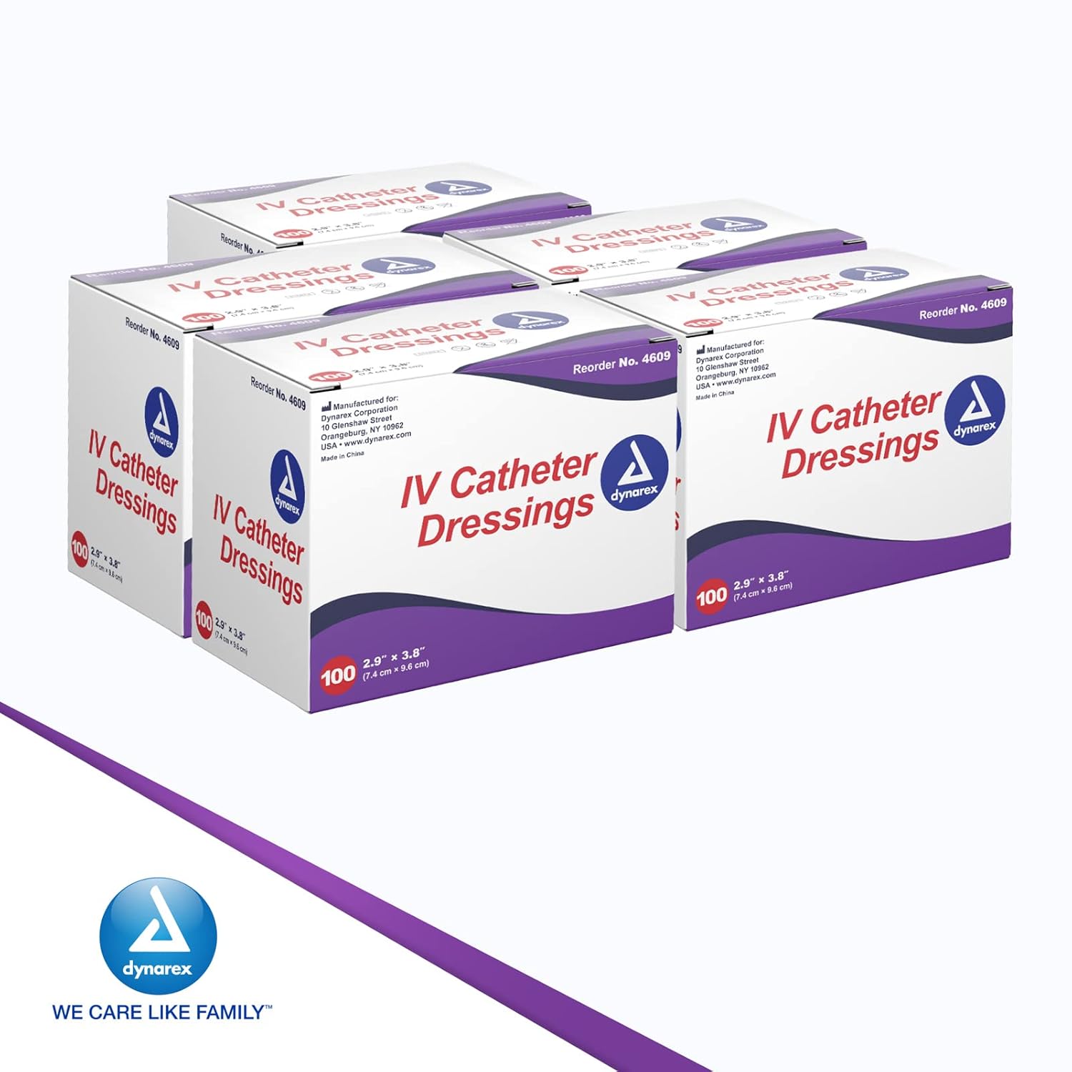 dynarex iv catheter dressing pack type 100 per box