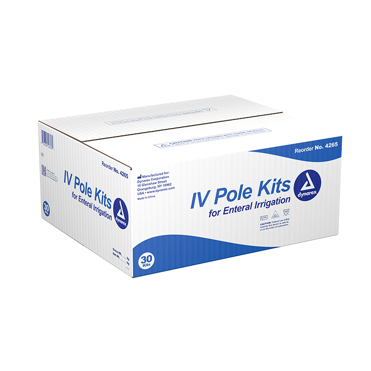 dynarex iv pole kit pack type 30 box per case