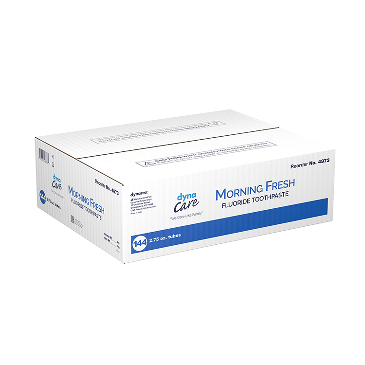 dynarex morning fresh mint toothpaste with fluoride