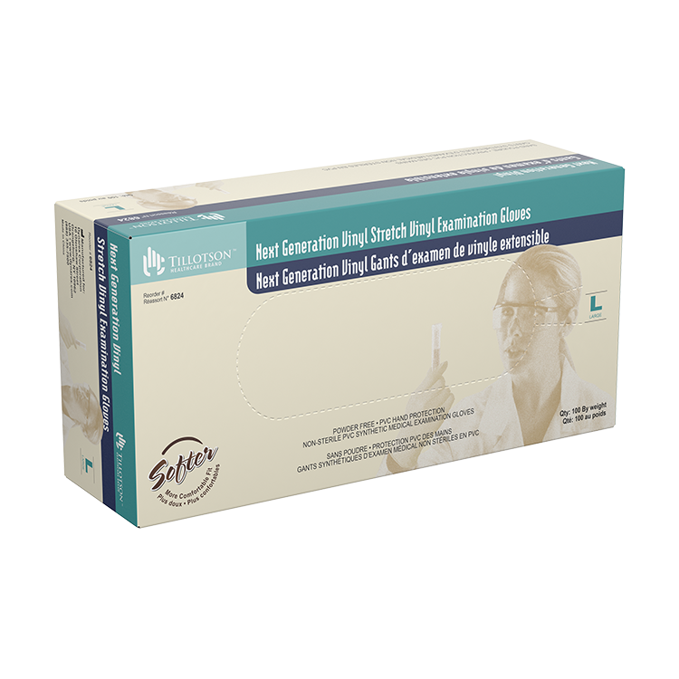 dynarex next generation stretch vinyl exam gloves