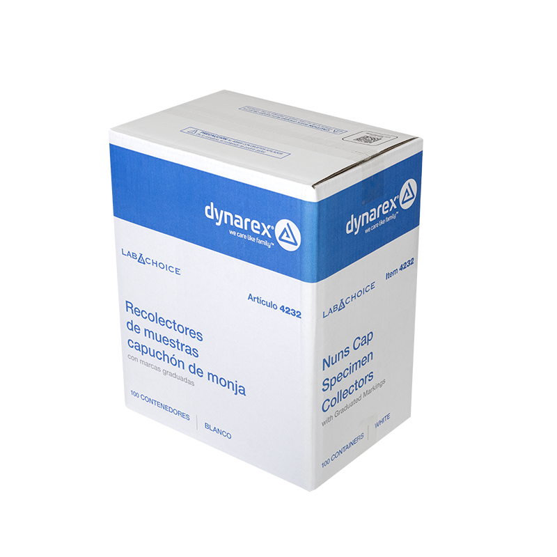 dynarex nuns cap specimen collection container