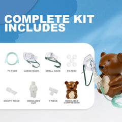 dynarex pediatric nebulizers with animal shape carry bags