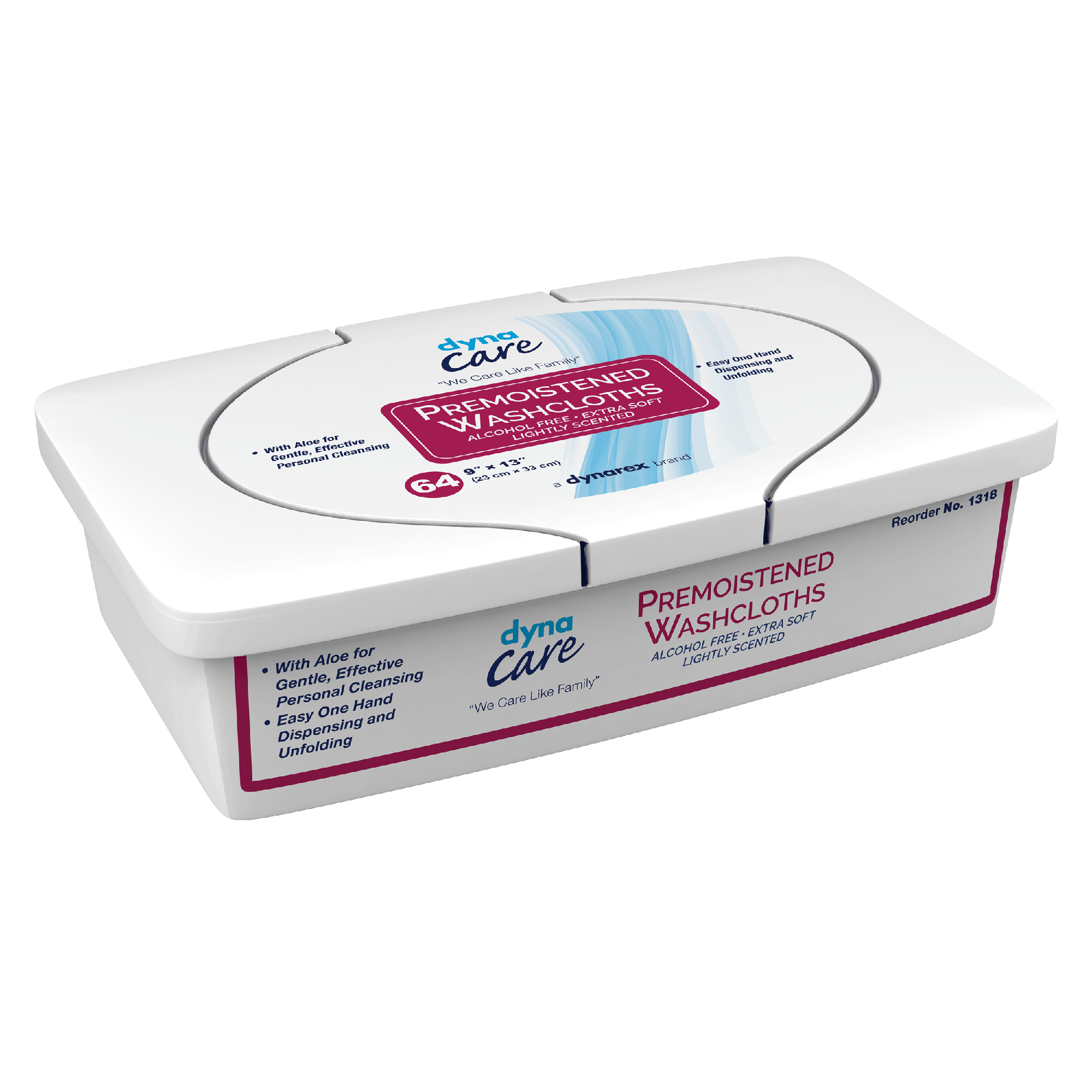 dynarex personal cleansing washcloth wet wipes