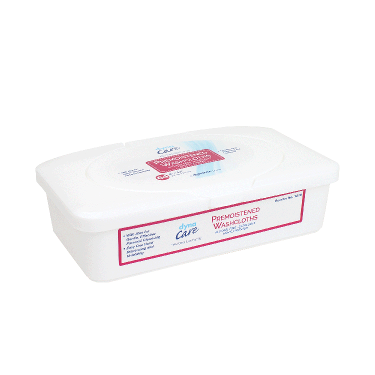 dynarex personal cleansing washcloth wet wipes
