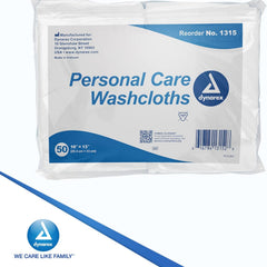 dynarex personal cleansing washcloths dry wipes