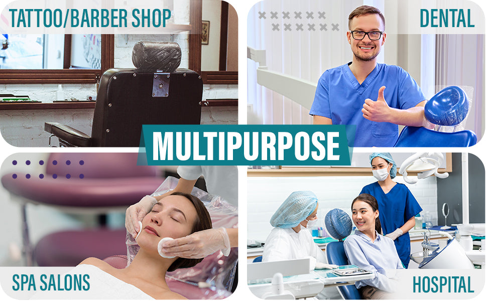 dynarex plastic headrest covers