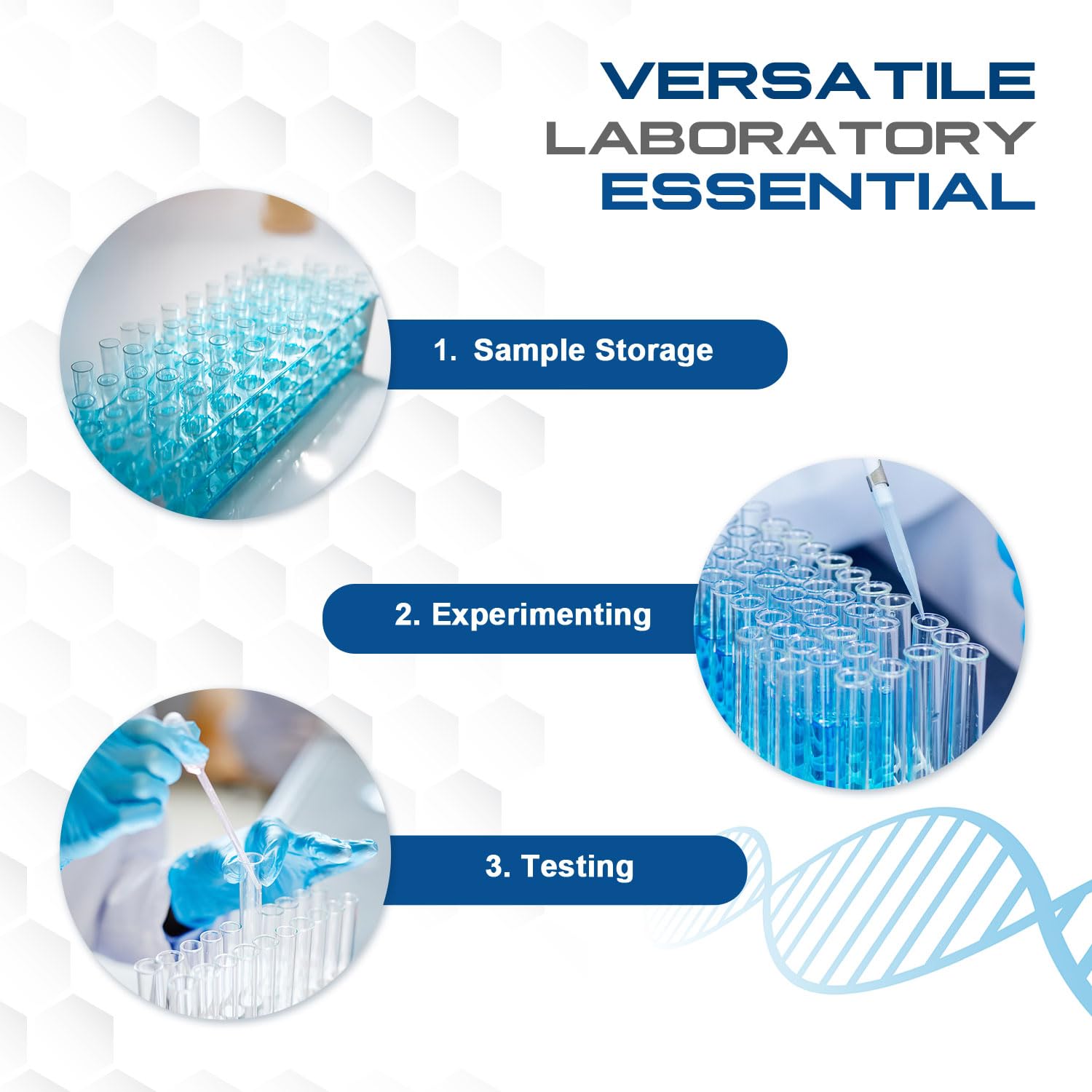 dynarex plastic test tubes